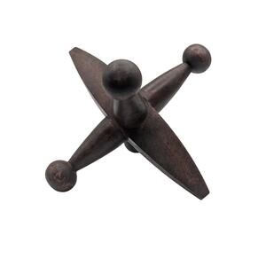 Vintage Large Wood Mid-Century Folk Art Jack Sculpture